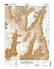 Tincanebitts Point Arizona Current topographic map, 1:24000 scale, 7.5 X 7.5 Minute, Year 2014