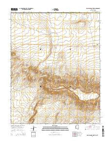 Toh Atin Mesa West Arizona Current topographic map, 1:24000 scale, 7.5 X 7.5 Minute, Year 2014