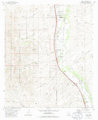 Tubac Arizona Historical topographic map, 1:24000 scale, 7.5 X 7.5 Minute, Year 1981