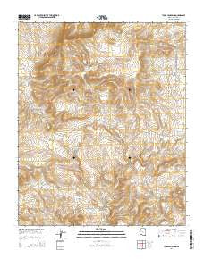 Tuckayou Spring Arizona Current topographic map, 1:24000 scale, 7.5 X 7.5 Minute, Year 2014