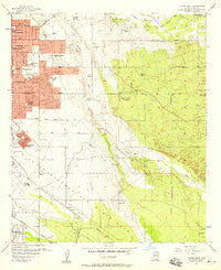 Tucson East Arizona Historical topographic map, 1:24000 scale, 7.5 X 7.5 Minute, Year 1957