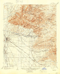Tucson Arizona Historical topographic map, 1:125000 scale, 30 X 30 Minute, Year 1905