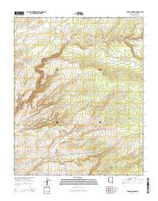 Tudecoz Spring Arizona Current topographic map, 1:24000 scale, 7.5 X 7.5 Minute, Year 2014