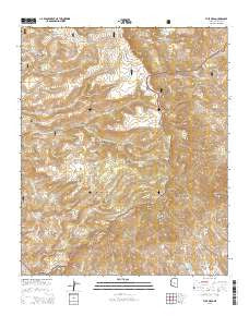 Tule Mesa Arizona Current topographic map, 1:24000 scale, 7.5 X 7.5 Minute, Year 2014