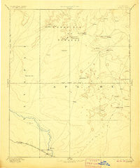 Tusayan Arizona Historical topographic map, 1:250000 scale, 1 X 1 Degree, Year 1886