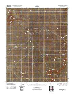 Twentymile Hill Arizona Historical topographic map, 1:24000 scale, 7.5 X 7.5 Minute, Year 2011