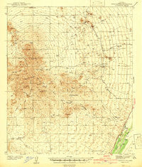 Twin Buttes Arizona Historical topographic map, 1:62500 scale, 15 X 15 Minute, Year 1939