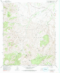 Two Bar Mountain Arizona Historical topographic map, 1:24000 scale, 7.5 X 7.5 Minute, Year 1964