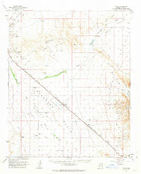 Utting Arizona Historical topographic map, 1:62500 scale, 15 X 15 Minute, Year 1962