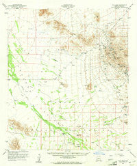 Vaca Hills Arizona Historical topographic map, 1:62500 scale, 15 X 15 Minute, Year 1959