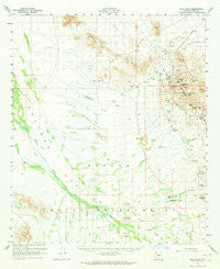 Vaca Hills Arizona Historical topographic map, 1:62500 scale, 15 X 15 Minute, Year 1959