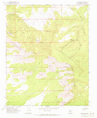 Valentine SE Arizona Historical topographic map, 1:24000 scale, 7.5 X 7.5 Minute, Year 1968