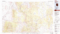Valentine Arizona Historical topographic map, 1:100000 scale, 30 X 60 Minute, Year 1984