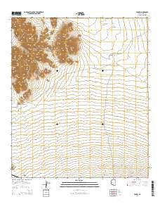 Vamori Arizona Current topographic map, 1:24000 scale, 7.5 X 7.5 Minute, Year 2014