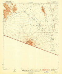 Vamori Arizona Historical topographic map, 1:62500 scale, 15 X 15 Minute, Year 1943