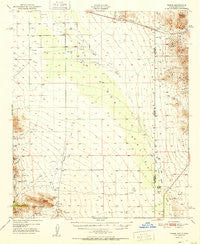 Vanar Arizona Historical topographic map, 1:62500 scale, 15 X 15 Minute, Year 1951