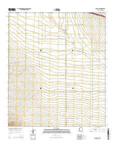 Vanar NW Arizona Current topographic map, 1:24000 scale, 7.5 X 7.5 Minute, Year 2014