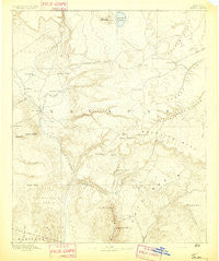Verde Arizona Historical topographic map, 1:250000 scale, 1 X 1 Degree, Year 1892