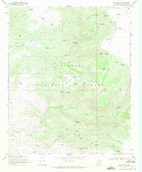 Walker Mtn. Arizona Historical topographic map, 1:24000 scale, 7.5 X 7.5 Minute, Year 1969