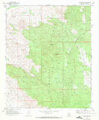 Weaver Peak Arizona Historical topographic map, 1:24000 scale, 7.5 X 7.5 Minute, Year 1969