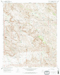 Weavers Needle Arizona Historical topographic map, 1:24000 scale, 7.5 X 7.5 Minute, Year 1966