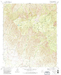 Webb Peak Arizona Historical topographic map, 1:24000 scale, 7.5 X 7.5 Minute, Year 1972