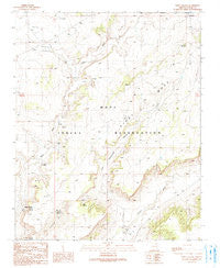 Wepo Village Arizona Historical topographic map, 1:24000 scale, 7.5 X 7.5 Minute, Year 1990