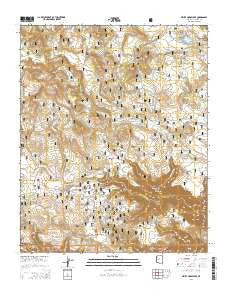 White Horse Lake Arizona Current topographic map, 1:24000 scale, 7.5 X 7.5 Minute, Year 2014