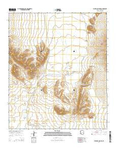 Whitlock Cienega Arizona Current topographic map, 1:24000 scale, 7.5 X 7.5 Minute, Year 2014
