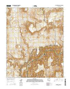 Whitmore Rapids Arizona Current topographic map, 1:24000 scale, 7.5 X 7.5 Minute, Year 2014