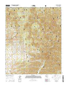 Wilhoit Arizona Current topographic map, 1:24000 scale, 7.5 X 7.5 Minute, Year 2014