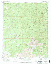 Wilhoit Arizona Historical topographic map, 1:24000 scale, 7.5 X 7.5 Minute, Year 1969