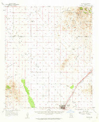 Willcox Arizona Historical topographic map, 1:62500 scale, 15 X 15 Minute, Year 1958