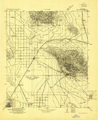Willcox Arizona Historical topographic map, 1:125000 scale, 30 X 30 Minute, Year 1922