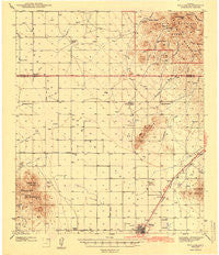 Willcox Arizona Historical topographic map, 1:62500 scale, 15 X 15 Minute, Year 1943