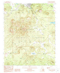 Williams South Arizona Historical topographic map, 1:24000 scale, 7.5 X 7.5 Minute, Year 1989