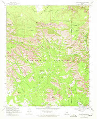 Wilson Mountain Arizona Historical topographic map, 1:24000 scale, 7.5 X 7.5 Minute, Year 1969