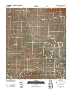 Wineglass Ranch Arizona Historical topographic map, 1:24000 scale, 7.5 X 7.5 Minute, Year 2012