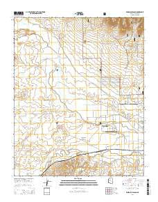 Wineglass Ranch Arizona Current topographic map, 1:24000 scale, 7.5 X 7.5 Minute, Year 2014