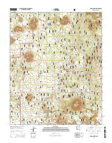 Wing Mountain Arizona Current topographic map, 1:24000 scale, 7.5 X 7.5 Minute, Year 2014