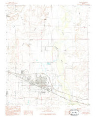 Winslow Arizona Historical topographic map, 1:24000 scale, 7.5 X 7.5 Minute, Year 1986