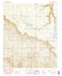 Woods Canyon Arizona Historical topographic map, 1:24000 scale, 7.5 X 7.5 Minute, Year 1990
