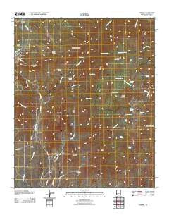 Yarnell Arizona Historical topographic map, 1:24000 scale, 7.5 X 7.5 Minute, Year 2011