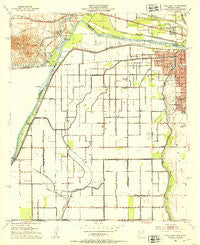 Yuma West Arizona Historical topographic map, 1:24000 scale, 7.5 X 7.5 Minute, Year 1952