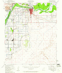 Yuma Arizona Historical topographic map, 1:62500 scale, 15 X 15 Minute, Year 1940