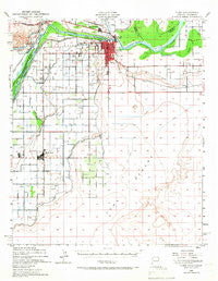 Yuma Arizona Historical topographic map, 1:62500 scale, 15 X 15 Minute, Year 1940