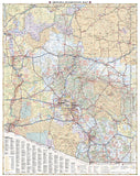 Arizona Recreation Map by Benchmark Maps - Back of map