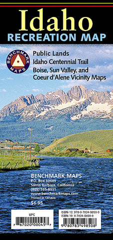 Buy map Idaho Recreation Map by Benchmark Maps