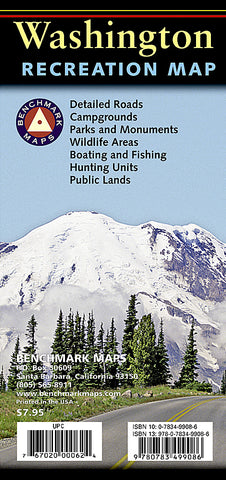 Buy map Washington Recreation Map by Benchmark Maps