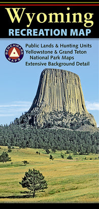 Buy map Wyoming Recreation Map by Benchmark Maps